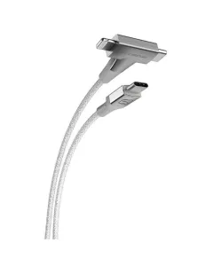 Scosche Strikeline 2-in-1 Usb-c To C/lightning Cable 4ft - White