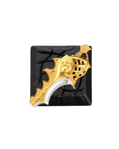 ZomoPlus Customized 3D DIVINE RAPIER Cherry MX Switches And Clones, DOTA2 Theme Metal Keycap With CNC Engraving (1u Size) For Mechanical Gaming Keyboard