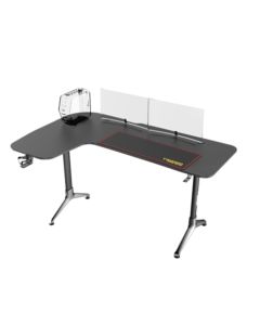 Twisted Minds Y Shaped Gaming Desk Carbon Fiber Texture - Left