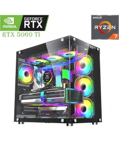 WJ COOLMAN GAMING PC | AMD RYZEN 7/9700 X | RTX 5060TI 16GB | 16GB RAM | 1TB SSD 