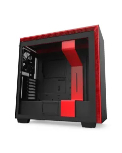 NZXT H710 Mid Tower Case - Matte Black/Red