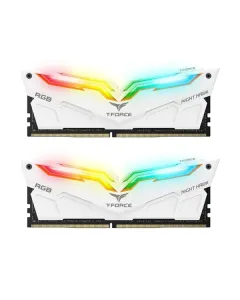 TEAMGROUP T-Force Night Hawk RGB CL16 3200MHz 16GB Kit (2 x 8GB) Memory - White