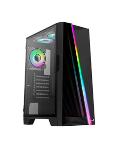 Aerocool Mirage G-BK-V2 ARGB Mid Tower Case - Black