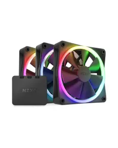 NZXT F120 RGB Triple Pack 3 x 120mm RGB Case Fans & Controller - Black