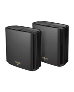 ASUS ZenWiFi AX XT8 - AX6600 Whole-Home Tri-band Mesh WiFi 6 System - 2 Pack Black - (31020)