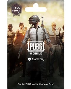 PUBG  MOBILE  GAME POINT 1500 + 300  UC 