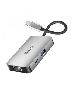 Wiwu Alpha 5 in 1 Usb-C Hub A513HVP - Gray