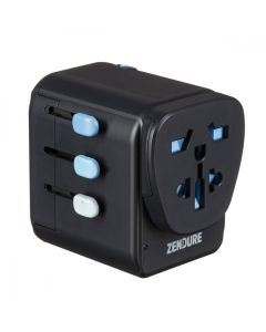 Zendure Passport Pro World Travel Adapter & PD - Black
