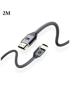 Powerology 8k 2mtr Hdmi Braided 24k Gold Plated Connectors Hdmi Cable