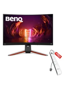 BenQ MOBIUZ EX3210R 31.5 inch 165Hz, 1ms  2K QHD Curved Gaming Monitor With Free Belkin Extension Socket