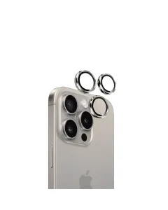 Eltoro Individual Ar Metal Rings Camera Lens Protector For Iphone 15 Pro/15 Pro Max - Natural Titanium