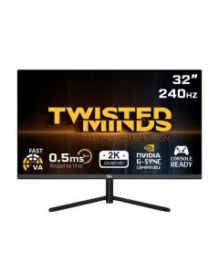 Twisted Minds 32 Qhd Va, 240hz, 0.5ms , Hdr, Hdmi 2.1 Gaming Monitor - Black
