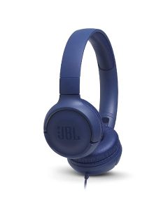 JBL Tune 500 Wired On Ear Headphones - Blue