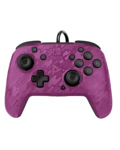 PDP Gaming: Nintendo Switch - Faceoff Deluxe+ Audio Wired Controller - Purple Camo