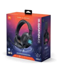 JBL Quantum 400 Wired Over-Ear Gaming Headset - Black 
