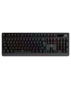 Porodo Full-Size Mechanical Keyboard (Gaming Keyboard With Rainbow Lighting) - Black