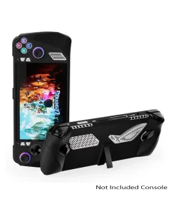 Asus Rog Ally Full-body Silicon Protector Case With Stand - Black
