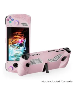 Asus Rog Ally Full-body Silicon Protector Case With Stand - Peach