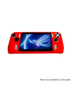 Asus Rog Ally Full-body Silicon Protector Case With Stand - Red