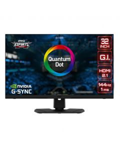 MSI Optix MPG321UR-QD, 32" UHD, HDMI 2.1, 144Hz, 1ms, IPS, G-Sync, RGB Gaming Monitor - Black