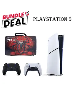 PS5 Slim Digital Console (R2) Bundle – Includes Controller + Carrying Bag