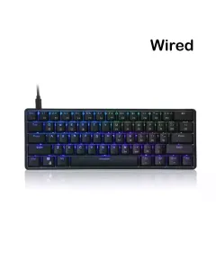 Skyloong Gk61 Wired Abs Black Mechanical Gaming Keyboard - Switches Red (English)