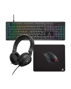 CORSAIR Bundle Offer - K55 CORE RGB Keyboard + HARPOON RGB Pro Mouse + MM100 Mouse Pad + HS35 V2 Headset