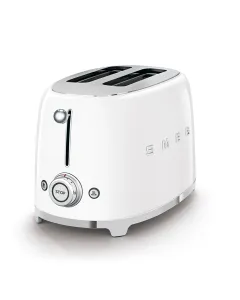 Smeg 50's Style 2 Slice, 2 Slot Toaster Gloss - White