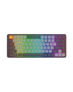 Redragon Azure 75% Low-Profile RGB Wireless Mechanical Keyboard - Grey (Dust-Proof Red Switch) (English)