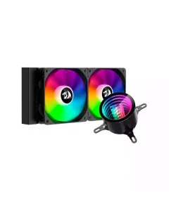 Redragon Ccw-3011 Argb Liquid Cpu Cooler, 240mm Radiator, 2x 120mm Fans With Pwm Control - Black