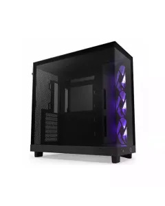 Nzxt H6 Flow Rgb Compact Dual-chamber Atx Mid Tower Case - Black - 36333