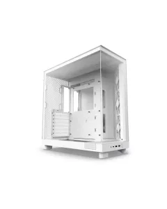 Nzxt H6 Flow Compact Dual-chamber Atx Mid Tower Case - White