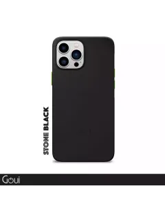 Goui Magnetic Cover With Magnetic Bar For Iphone 15 Pro 6.1-inch (Stone Black)