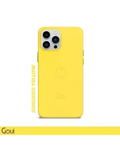 Goui Magnetic Cover With Magnetic Bar For Iphone 15 Pro Max 6.7-inch (Yellow)