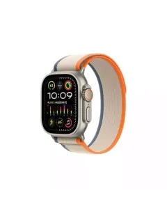Apple Watch Ultra 2 Gps + Cellular, 49mm Titanium Case With Orange/beige Trail Loop - M/l