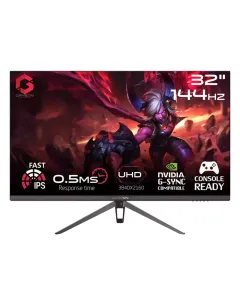 GAMEON GOP32UHD144IPS 32-inch UHD, 144Hz, MPRT 0.5ms, HDMI 2.1, IPS Gaming Monitor (Support PS5)