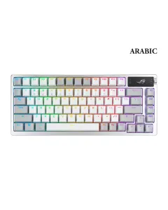Asus Rog Azoth 75% Rgb Wireless Mechanical Gaming Keyboard - White - Ar Layout (Rog Nx Show Switch)