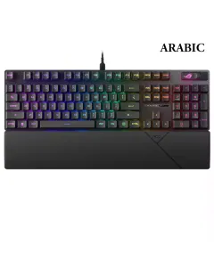 Asus Rog Strix Scope Ii Rx Switch - Rgb Wired Optical Mechanical Gaming Keyboard - Black - Arabic Layout