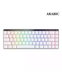 Rog Falchion Rx Low Profile 65% Compact Wireless Gaming Keyboard With Rog Rx Red Low-profile Optical Switches, Tri-mode Connection - White