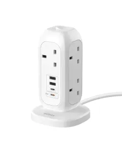 Momax 1-plug 7-outlet Power Strip With Usb - White