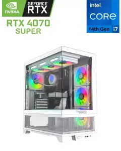 Twisted Minds Phantek-07 Intel Core I7 - 14700k(14th Gen) Rtx 4070 Super Gaming Pc - White