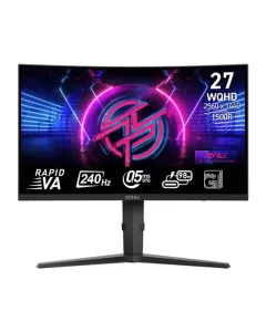 Msi Mag 275cqrxf - 27 Inch Wqhd 240hz 0.5ms Hdmi 2.0 Rapid Va Gaming Monitor - Black