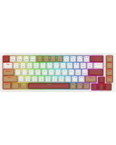 Redragon Rammus Pro 3modes 60% Hot-swappable Mecahnical Keyboard (English) - Dust Proof Brown