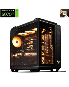 Asus Gt502 Amd 90000 Series Ryzen 7 9800x3d 8-core Rtx 5070ti 16gb Gaming Pc - Black