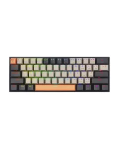 Redragon Draconic Pro Wired/wireless 2.4g/bt Mechanical Gaming Keyboard (Orange/grey Colour)- Dust-proof Brown