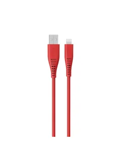 Goui Rubber Usb To Lightning 1.5m Cable - Red