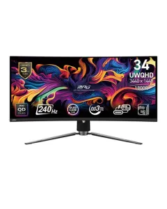 Msi Mpg 341cqpx - 34 Inch Uwqhd 240hz 0.03ms Hdmi 2.1 Qd-oled Gaming Monitor - Black