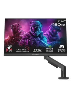 Gameon Gom24fhd190ipsx Midnight Pro X Series 24" Fhd, 190 Hz, Mprt 0.5 Ms, Fast Ips Gaming Monitor (Support Ps5) With Stand - Black