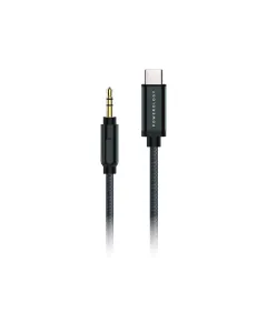 Powerology Braided Audio Type-c To 3.5mm Aux Cable - 1.2m / 4ft - Black