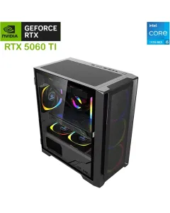 Lingfeng Intel Core I5-14th Gen Rtx 5060 Ti 8gb Gaming Pc - Black